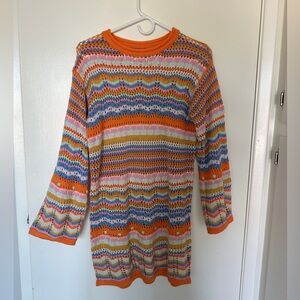Colorful Striped Knit Sweater